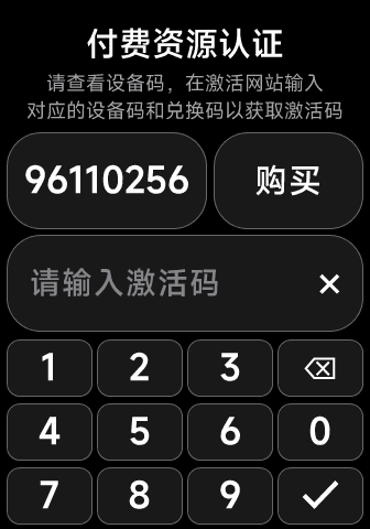付费资源认证原始界面